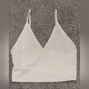 NWT, Bozzolo,White, Ribbed, Adjustable, Cropped Tank Top Dash Ladies Jr Size M/L